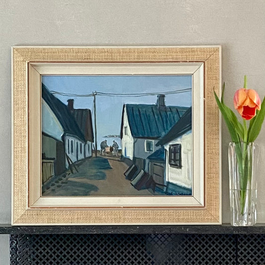 Vintage Oil Painting by H Lindblad from Sweden