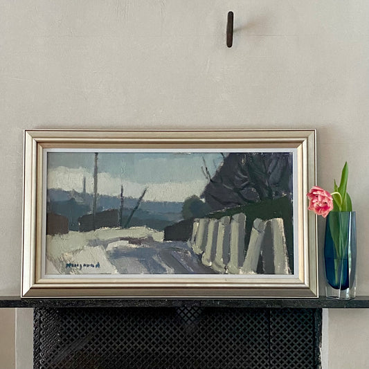 Original Oil Painting Vintage Mid Century By B Hillgrund Sweden