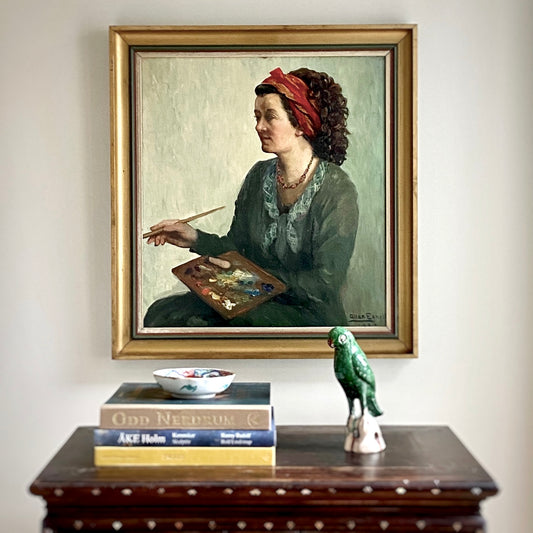 Vintage Artist Portrait By A Egnell Sweden