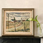 Mid Century Original Landscape Oil Painting From Sweden By A Krüger