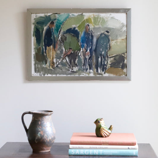 Vintage Art Original Oil Painting From Sweden