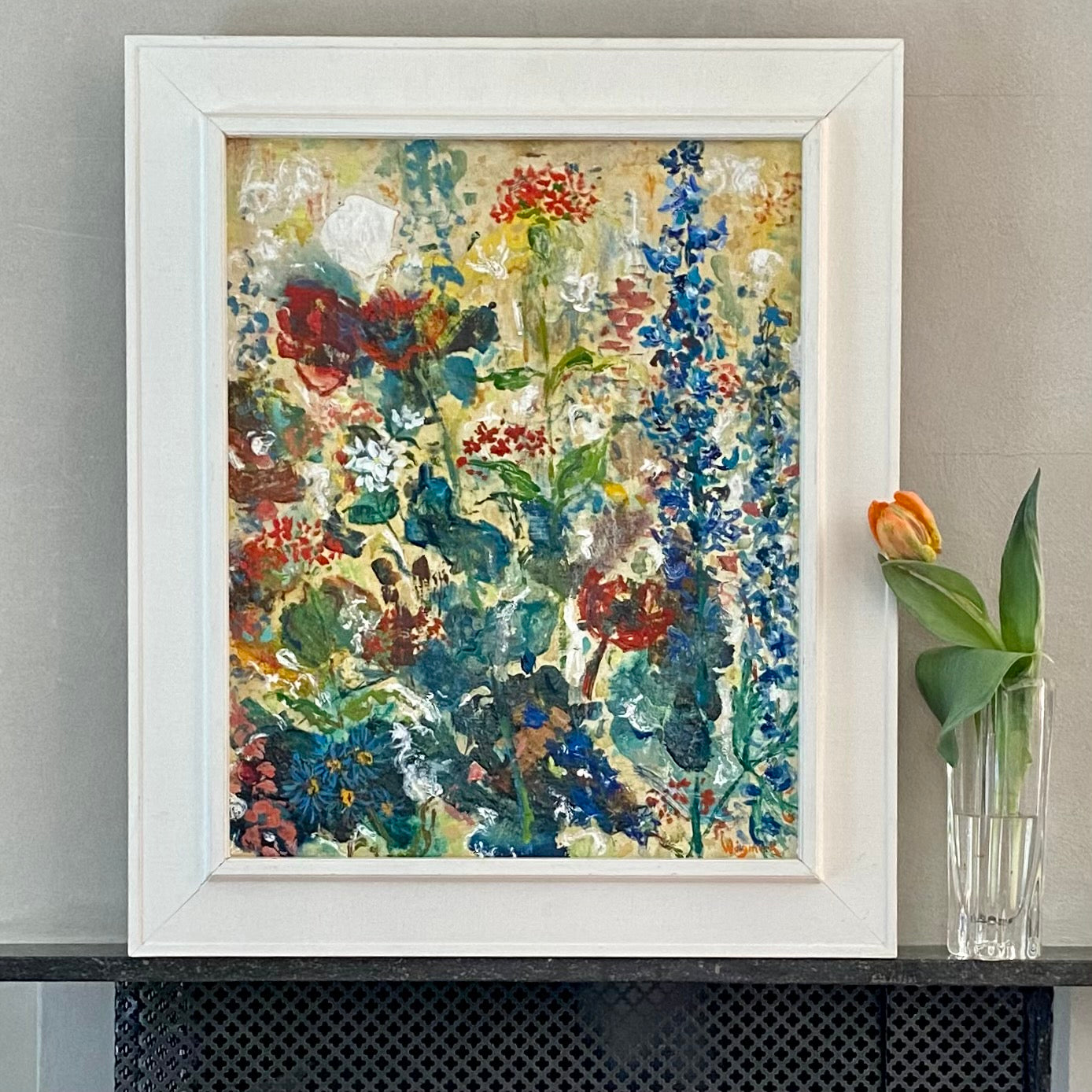 Original Oil Painting Vintage Mid Century By Wågmark Sweden