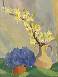 Load image into Gallery viewer, Mid Century Original Still Life Oil Painting By B Peterson Sweden
