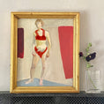 Load image into Gallery viewer, Original Mid Century Figure Oil Painting From Sweden
