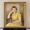 Mid Century Original Portrait Oil Painting by A Larsen 1936