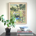 Load image into Gallery viewer, Colorful Swedish Vintage Original Landscape Oil Painting
