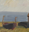Load image into Gallery viewer, Vintage Art Room Mid Century Oil Painting By P Berhard Sweden

