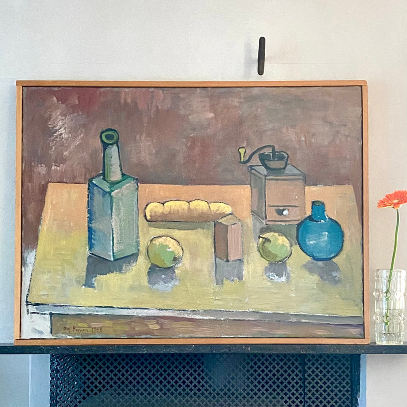 Vintage Mid Century Still Life From Sweden By O Persson 1958