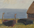 Load image into Gallery viewer, Vintage Art Room Mid Century Oil Painting By P Berhard Sweden
