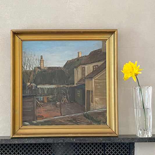 Cityscape Oil Painting by A Larsen from Sweden