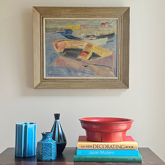 Original Vintage Oil Painting By Listed Artist A A Jönsson Sweden