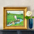 Load image into Gallery viewer, Mid Century Horse Oil Painting  From Sweden
