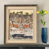 Mid Century Original Oil Painting From Sweden by A Berg