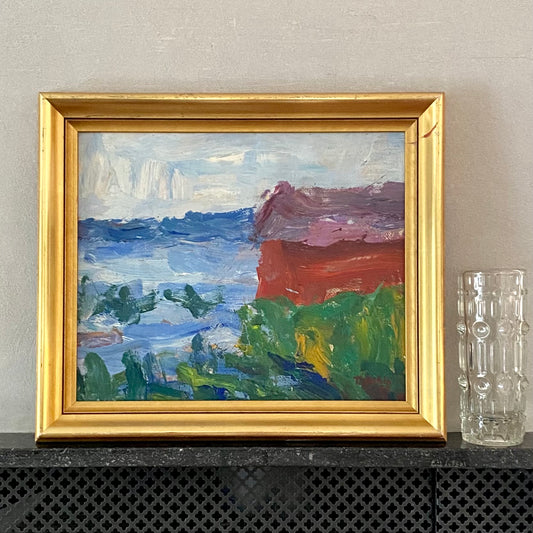 Striking Vintage Seascape Oil Painting T Dahlö Sweden