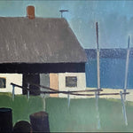Mid Century Oil Painting from Sweden By Börje A 1956