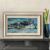 Landscape Oil Painting Mid Century From 1954 Sweden