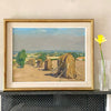 Vintage Landscape Oil Painting Haystack By A Abbe Sweden