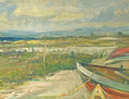 Load image into Gallery viewer, Mid Century Seascape Oil Painting By C Viberg Sweden
