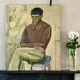 Load image into Gallery viewer, Vintage Portrait Oil Painting by T Nilsson from Sweden
