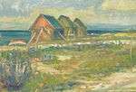 Mid Century Seascape Oil Painting By C Viberg Sweden