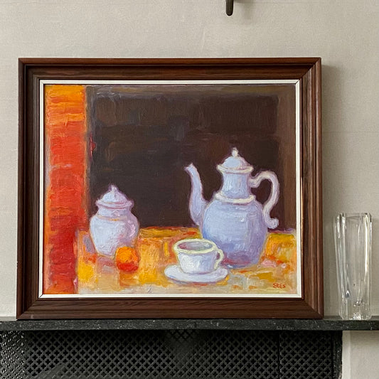 Striking Mid Century Still Life Oil Painting A Eres Sweden
