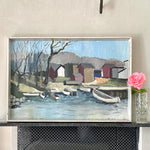 Vintage Oil Painting by H Lindblad from Sweden