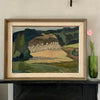 Mid Century Vintage Landscape Oil Painting From Sweden By I Jerkeman