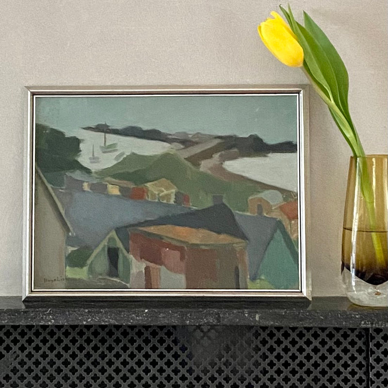 Vintage Oil Painting by Hugo Linér from Sweden