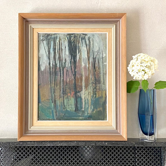 Vintage Art Room Original Landscape Oil Painting by T Wahlström Sweden