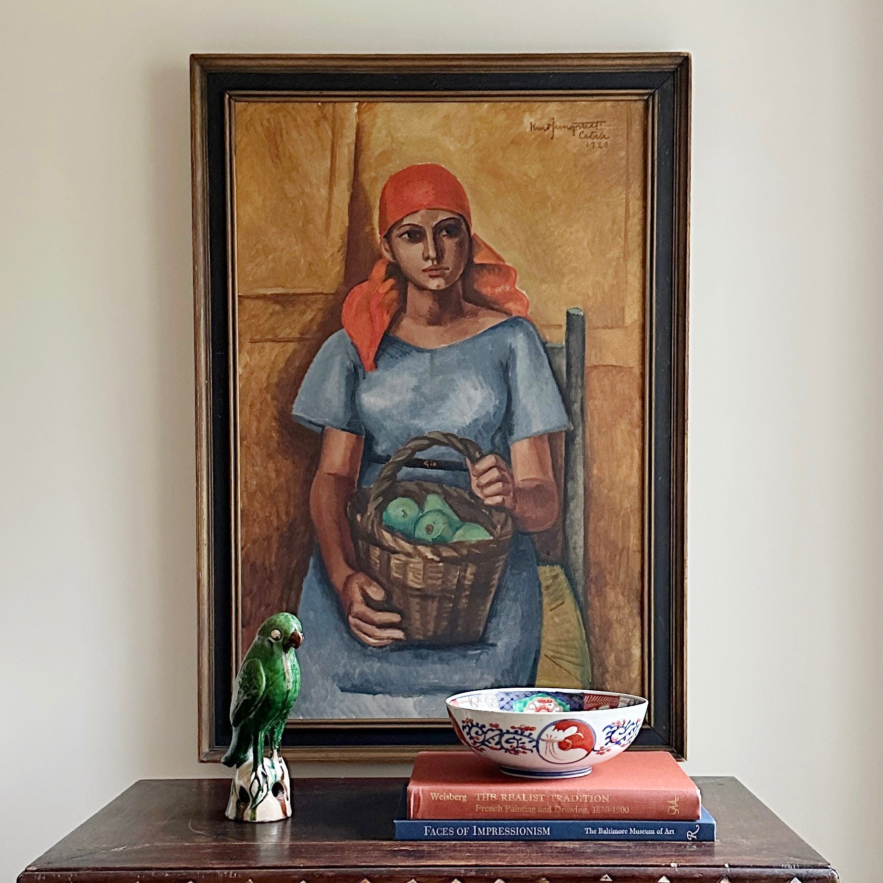 Swedish Antique Portrait Oil Painting From Sweden By K Jungstedt