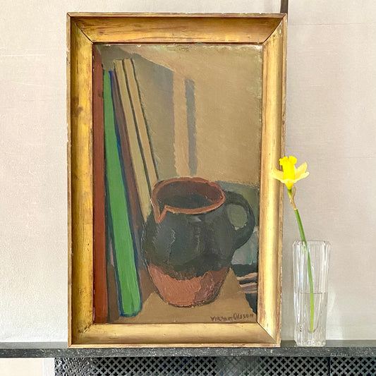 Vintage Original Oil Painting By V Olson From Sweden