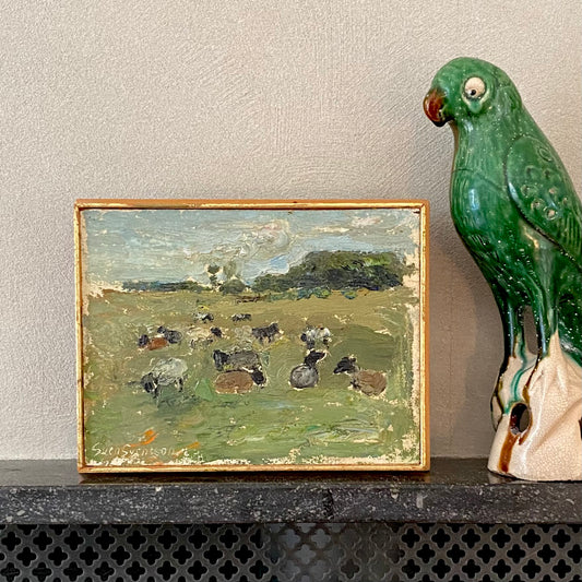 Mid Century Original Oil Painting By S Svensson Sweden