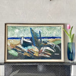 Vintage Mid Century Oil Painting From Sweden by S Öhrwall