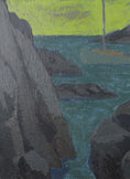 Load image into Gallery viewer, Mid Century Coastal Oil Painting By S Grandin Sweden
