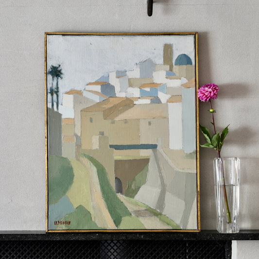 Oil Painting Vintage Mid Century From Sweden By E Petersen