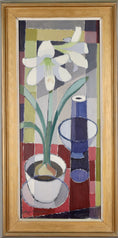 Load image into Gallery viewer, Mid century Still Life Oil Painting From Sweden By B Welander

