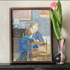 Mid Century Original Oil Painting From Sweden By Ana Wilhemson-Lagerman
