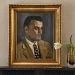 Vintage Man's Portrait From Sweden Dated 1930 Vintage Art Room