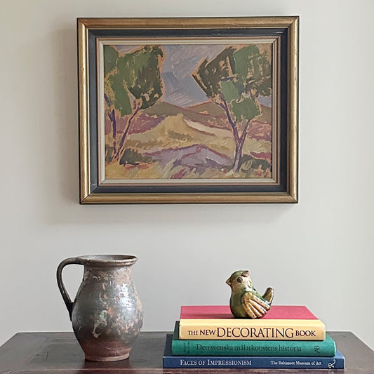 Vintage Original Landscape Oil Painting From Sweden by N Sonesson