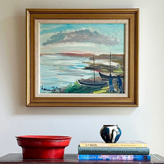 Mid Century Original Oil Painting L Zelig Sweden