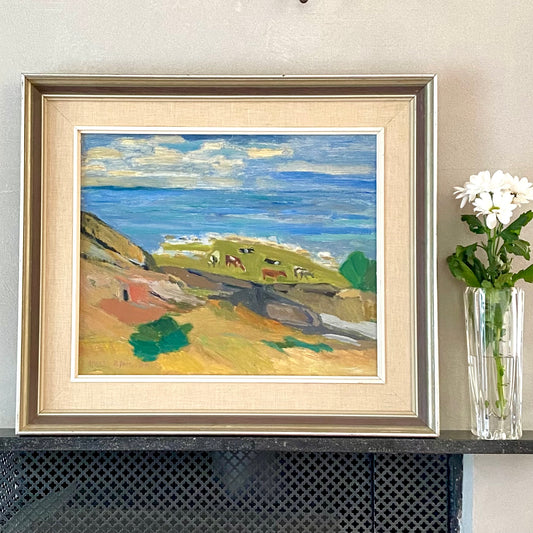 Original Vintage Mid Century Oil Painting By A Jönsson Sweden