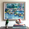 Load image into Gallery viewer, Swedish Vintage Art Still Life Oil Painting 1960
