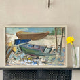 Load image into Gallery viewer, Mid Century Seascape Oil Painting By A Erwö Sweden 1952
