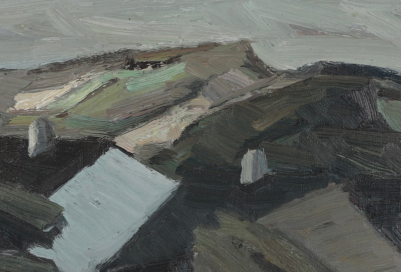 Oil Painting Mid Century Landscape By C Berndtsson Sweden