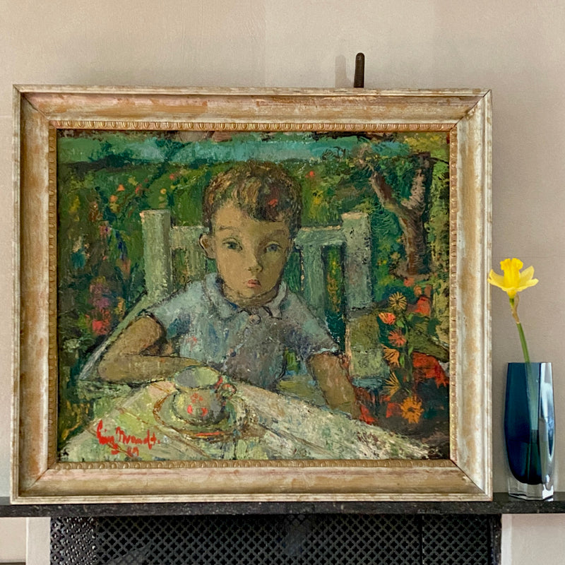 Vintage Oil Painting From Sweden By E Brandt