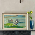 Load image into Gallery viewer, Mid Century Seascape Oil Painting By A Erwö Sweden 1957
