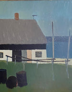 Mid Century Oil Painting from Sweden By Börje A 1956