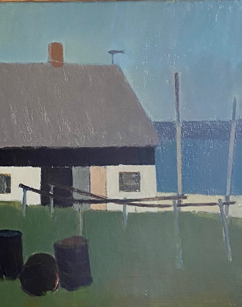 Mid Century Oil Painting from Sweden By Börje A 1956