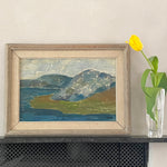 Mid Century Original Landscape Oil Painting From Sweden