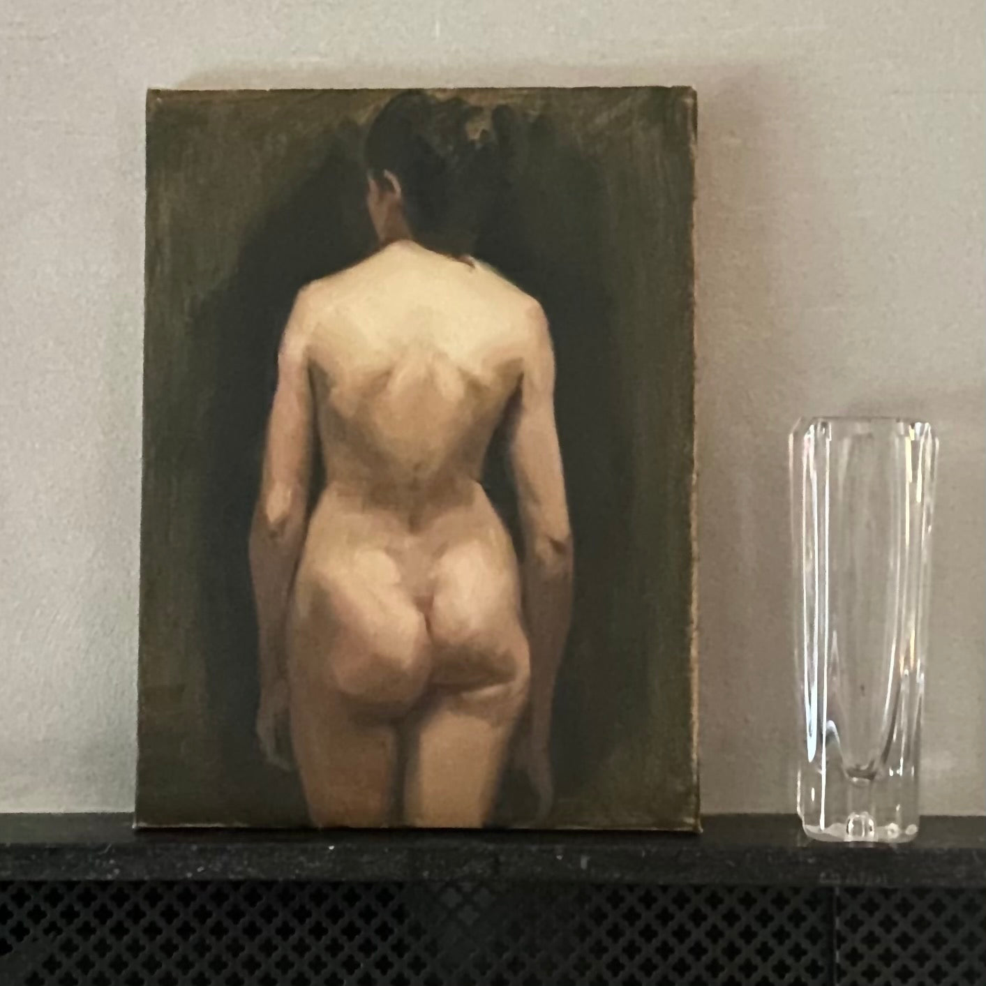 Vintage Art Room Oil Painting Art School Figure Study